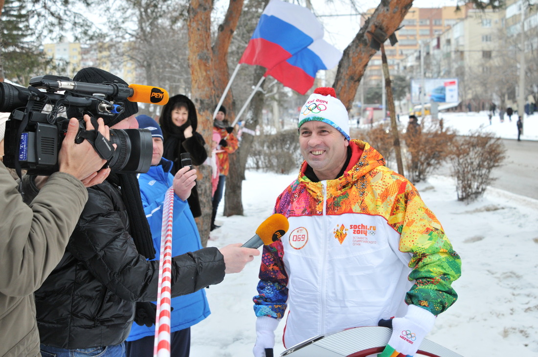 Юрий Берлизев дает интервью региональным СМИ