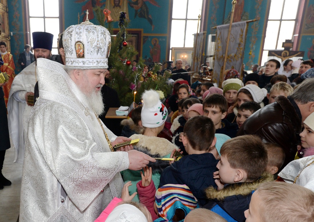 Митрополит Ставропольский и Невинномысский Кирилл в храме Рождества Христова