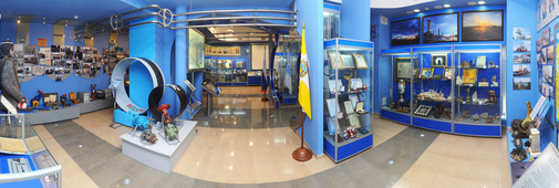 Панорама выставочного зала администрации ООО "Газпром трансгаз Ставрополь"