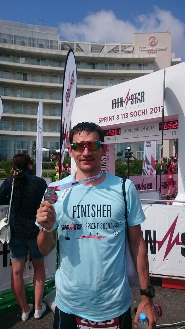 Александр Пархоменко выступил в соревнованиях по триатлону IRONSTAR SPRINT & 113 SOCHI
