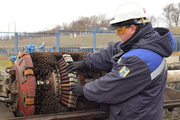 С применением внутритрубных устройств в Обществе ежегодно инспектируют сотни километров газопроводов. Фото Андрея Тыльчака.