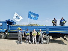 Газовики отправили в зону СВО семь тонн астраханских арбузов. Фото Игоря Тиренина.