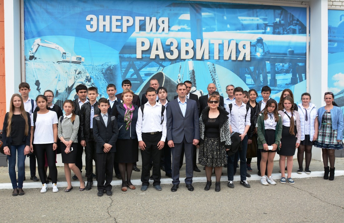 Школьники на экскурсии в управлении аварийно-восстановительных работ ООО "Газпром трансгаз Ставрополь"