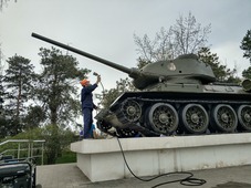 Мемориал "Танк" в городе Ставрополе. Фото Владимира Коваленко