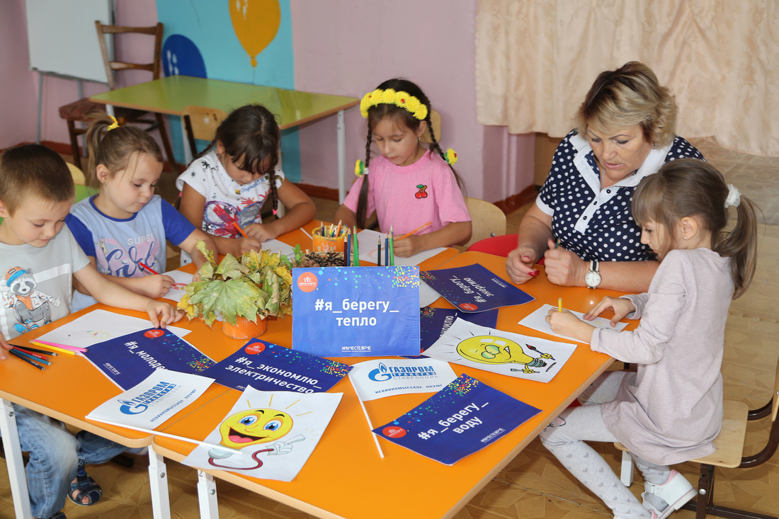 Творческие задания на открытом экологическом занятии в детском саду г. Невинномысска Ставропольского края