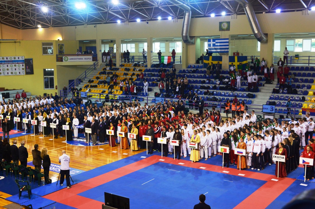 Открытие 31-го чемпиона Европы по сетокан карате-до в Греции
