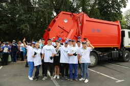 Газовики на городском плоггинг-забеге