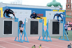 Соревнования по пожарно-спасательному спорту. Оренбург-2023. Фото Евгения Медведева.