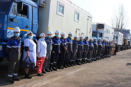 Колонна в Камыш-Бурунском филиале "Газпром трансгаз Ставрополь"