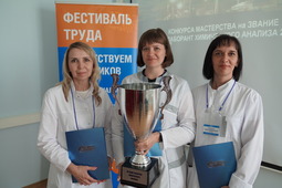 Призеры конкурса (слева направо): Оксана Ходот, Наталья Войцех, Наталья Селютина. Фото Николая Чернова