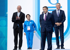 Слева направо: Антон Шантырь, Тамара Москвина, Сергей Хомяков и Сергей Густов. Фото с официального интернет-сайта ПАО "Газпром"