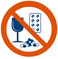 Знак "Запрещено использование алкоголя, наркотиков и других запрещенных препаратов"