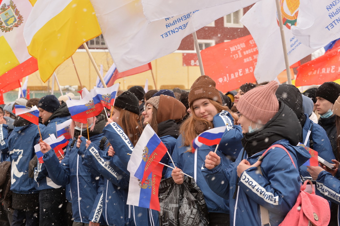 Участниками митинга стали несколько жители и гости города Ставрополя. Фото Андрея Тыльчака