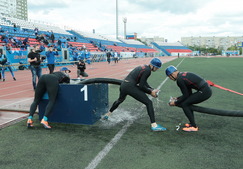 Соревнования по пожарно-спасательному спорту. Оренбург-2023. Фото Евгения Медведева.