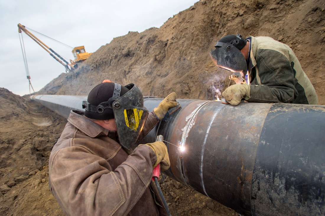 Огневые работы на магистральном газопроводе Ставрополь — Грозный. 2014 год.