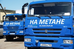 Автопарк ООО "Газпром трансгаз Ставрополь" на метане