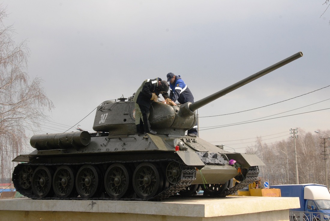 Мемориальный танк в г. Ставрополе