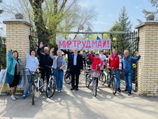 Мир. Труд. Май. Велопробег в Привольненском филиале ООО "Газпром трансгаз Ставрополь"