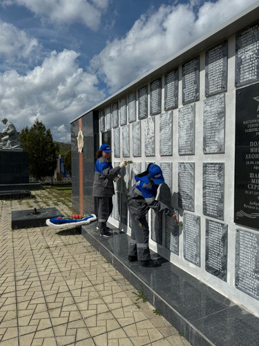 Реставрация мемориала в зоне ответственности Ставропольского управления.