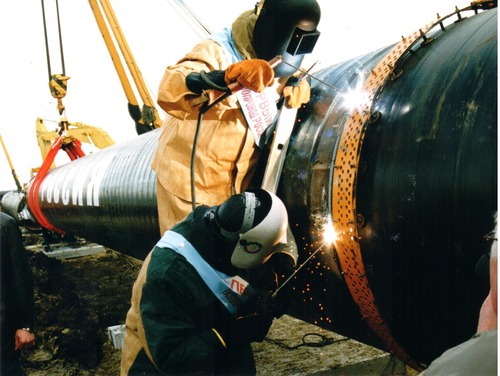 Первый стык газопровода "Голубой поток", 3 февраля 2000 года
