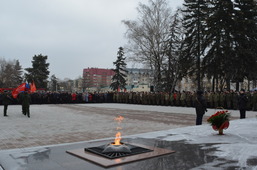 Торжественный митинг, приуроченный к 77-й годовщине освобождения города Ставрополя от немецко-фашистских захватчиков