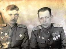 Николай Федорович Салагаев в другом в Берлине, 1945 год
