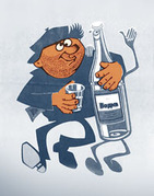 Карикатура против пьянства