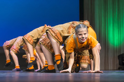 Младшая группа танцевального коллектива "Задумка" на корпоративном фестивале "Факел" в Уфе
