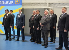 Почетные гости на открытии нового спортивного объекта в Ставрополе