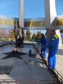 Станица Выселки, Краснодарский край — техническое обслуживание Вечного огня на Пантеоне Славы