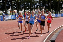 Ольга Топольскова (113-й номер) стала третьй в личном легкоатлетическом четырехборье. Фото пресс-центра Спартакиады