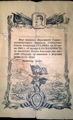 Благодарность за отличные боевые действия при прорыве обороны противника и форсировании реки Друть, 1944 год