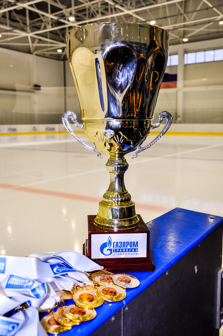 Кубок и медали были брендированы логотипом ООО "Газпром трансгаз Ставрополь"