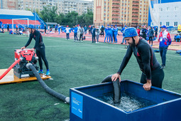 Соревнования по пожарно-спасательному спорту. Оренбург-2023. Фото Максима Пятаева.