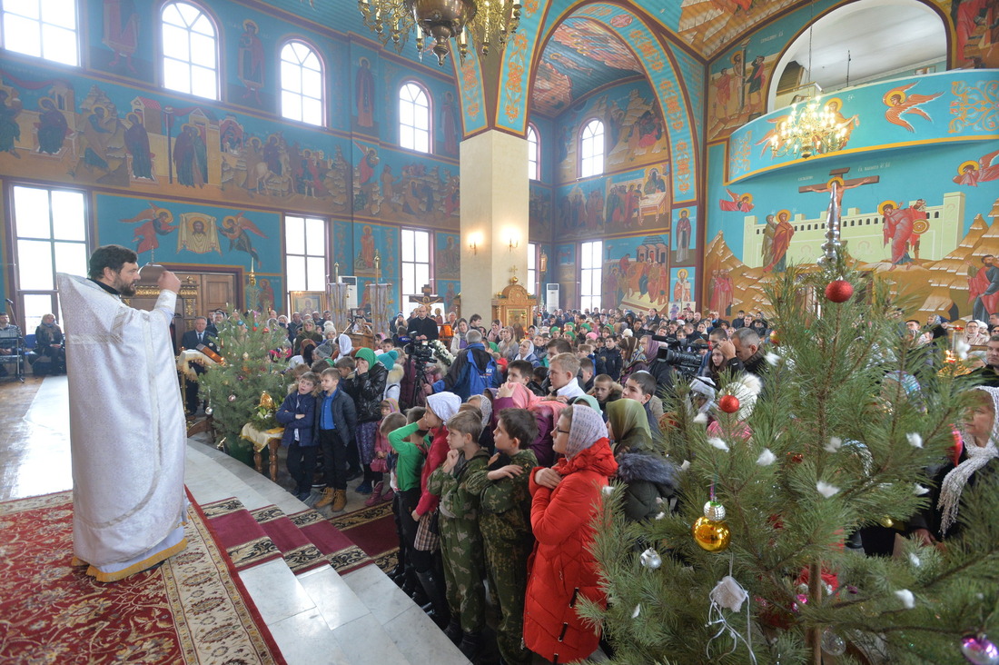 Рождественская служба в пос. Рыздвяном