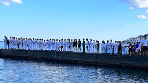 Участники учебно-тренировочных сборов в городе Ялте (Республика Крым). Фото пресс-службы спортивного клуба "Сетокан трансгаз Ставрополь"