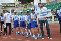 Команда ООО «Газпром трансгаз Ставрополь» на благотворительном турнире в Махачкале