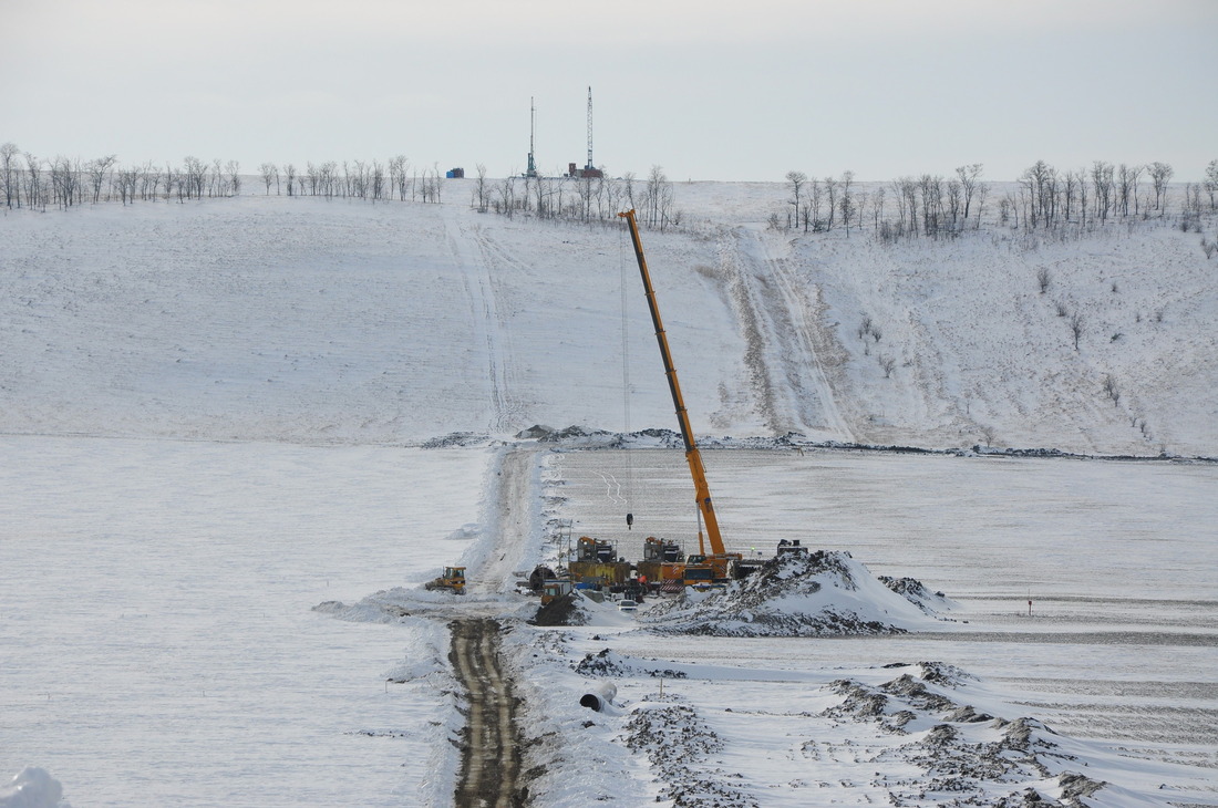 Будущий тоннельный переход строящегося газопровода «КС Изобильный — Невинномысск»