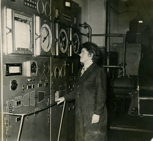 Машинист газовых компрессоров Р.В. Еглевская, 1959 год. Фото из архива ООО "Газпром трансгаз Ставрополь".