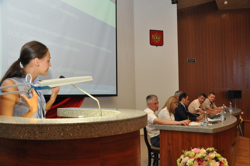 Ольга Калашникова отвечает на вопросы конкурсной комиссии