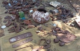 В ходе экспедиции поисковики обнаружили несколько десятков артефактов. Фото Андрея Пханеева (ВПК "Русские витязи")